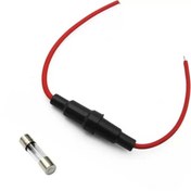 Resim Genel Markalar Kablolu Cam Sigorta Yuvası (5X20MM) - Siyah 