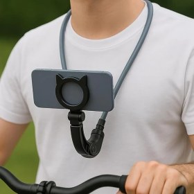 Resim CetKing Magsafe ile Uyumlu Magnetic Telefon Tutucu ve Aksiyon Kamera Boyun Askısı Gezi Seyahat ve Sürüşlerde Kullanmak Için Boyundan Kayıt Aparatı Cep Telefonu Boyun Tutucu Kullanımı Kolay CD-3502 
