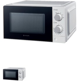 Resim Eminçelik EC-MWO 6021 SW BEYAZ SOLO MIKRODALGA FIRIN 20LT 700W TEZGAHÜSTÜ KULLANIM 