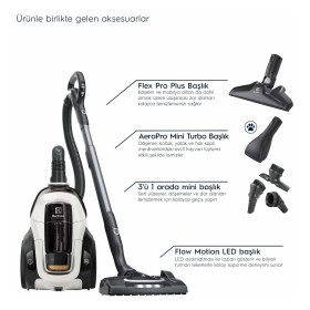 Resim Delixa Pure C9 Allergy PC91-ALRG Toz Torbasız Elektrikli Süpürge | 7 Kademeli Filtrasyon, Ömür Boyu Kullanı 