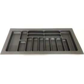 Resim Starax 104*49 Gri Çekmece Içi Düzenleyici Kaşıklık 