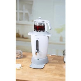 Resim Gri Elektrikli Semaver, Pratik ve Şık Içme Keyfi 