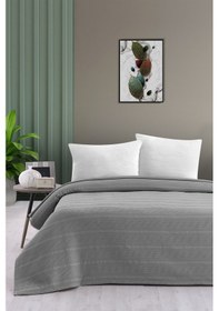 Resim Pierre Cardin Esse Çift Kişilik Pike Gri 