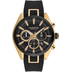 Resim Quantum PWG910.151 Quartz Kronograflı Silikon Siyah 44 mm Erkek Kol Saati 