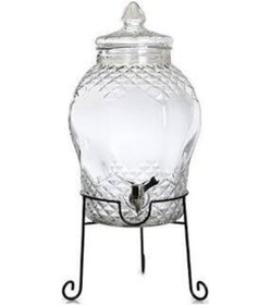 Resim Cam Sebil, Damacana, Şerbetlik 8 Lt. Şeffaf 