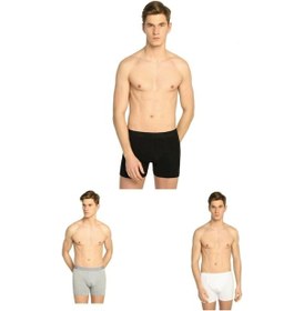 Resim Tutku 12 Adet Karışık Renk Likralı Boxer 