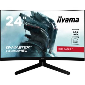 Resim G-Master Red Eagle 24" 1ms HDMI + Displayport Full Hd 165Hz Freesync Premium Curved Oyuncu Monitörü G2466HSU-B1 