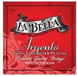 Resim La Bella SM-Argento Medium Tansiyon Klasik Gitar Teli 