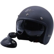 Resim MOTOANL Motosiklet Chopper Cruiser Kaskı Yarım Açık Kask Abs Malzeme Ce Onaylı Güneş Vizörlü Motor Kask 