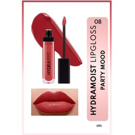 Resim Note Cosmetics Cosmetics Hydramoist Lipgloss Nemlendirici Dudak Parlatıcısı - 08 Party Mood - Kırmızı 08 