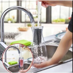 Resim Genel Markalar Pratik Silikon Uçlu Termos Matara Şişe Biberon Temizleme Fırçası Bpa Free Karali.Sise 