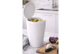 Resim Primanova 6 Lt Banyo Mutfak Tezgah Üstü Çöp Kovası - Beyaz 