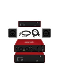 Resim Midex Referans Paket - 4 Maxword Monitör Ses Kartı Cx1 Mikrofon Pad Controller 