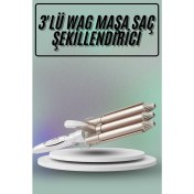 Resim Mey İthalat Bfs Saç Şekillendirici Wag Maşa Üçlü Yüksek Isı Ayarlı Seramik Kaplama 
