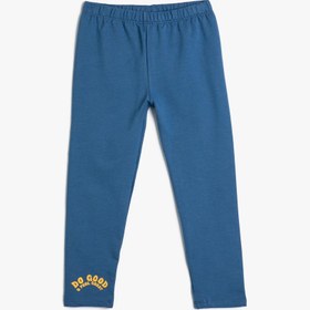 Resim Erkek Bebek Basic Jogger Eşofman Altı Beli Lastikli Pamuklu Baskı Detaylı 