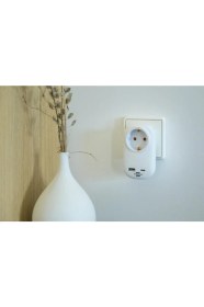 Resim Brennenstuhl Premium Serisi Tek Soketli 18W Hızlı Şarj Özellikli 1 Typ-C + 1 Usb' Li Şarj Korumalı Priz 