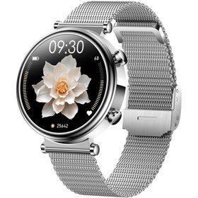 Resim ZW ZeitWatch Zeit Watch X3 Metal Silver 40 mm Akıllı Saat Uyku Şeker Tansiyon Takibi 