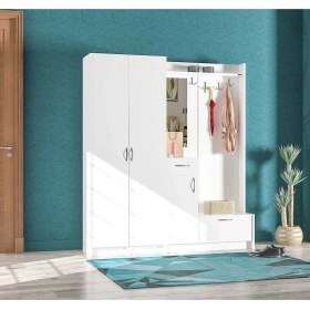Resim ABRE vm-343736 BEYAZ VESTİYER PORTMANTO AYAKKABILIK 