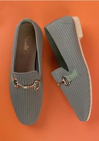 Resim Bambi Su Yeşili Triko Kadın Loafer Ayakkabı K01320302082 