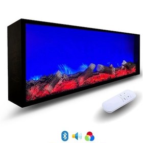 Resim Arif Şömine Dekoratif Elektrikli Yapay Şömine 150x25x15 Cm 