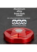 Resim Springsun Motsuv Aluminyum Dağ Bisikleti Amortisör Ön Çatal Kapağı - Toz Engelleme, Evrensel Uyum, Hava Odası Koruması Kırmızı 