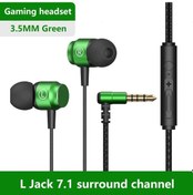 Resim Yeşil Eardeco Stereo Bas Kulaklık Kulak İçi 3.5mm Kablolu Kulaklık Kulakiçi Metal Hıfı Kulaklık Mıc İle Xiaomi Samsung Huawei Telefonları İçin 