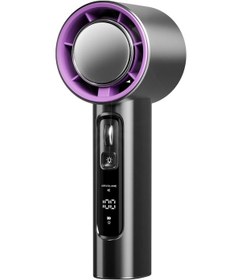 Resim Vgr El Feneri Usb Mini Ile 100 Hız Yüksek Hızlı El Elektrikli Fan Dark Grey Gri 