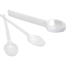 Resim Roll-Up Plastik Şeffaf Kaşık 10'lu 