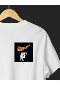 Resim Sünger Bob Plankton Sheldon Tasarımlı Baskılı T-shirt Beyaz 