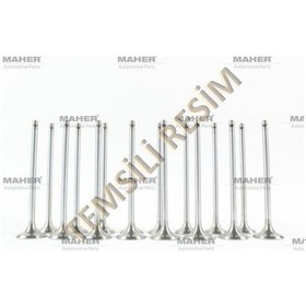 Resim Maher 10125 Supap Takım Corolla 1.6 16v In 8 Ölçü 29.9x6x91.5 Ex 8 Ölçü 24.5x6x92 13711-15050 Diğer 