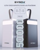 Resim Syrox 50.000 Mah Taşınabilir Powerbank Siyah Renk (dijital Led Yüzde Göstergeli) -pb125 