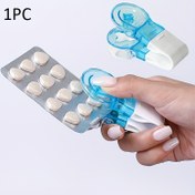 Resim 1 adet Taşınabilir Tablet Alıcı ve İlaç Kutusu Ev Aletleri, Tabletler İlaç Blister Paketi Açacağı Yardım Aracı Yeni Tasarım İlaç Dağıtıcısı 