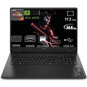 Resim HP Omen 17-DB0019NT A44QQEA-022 R7-8845HS 16 GB 256 GB+256 GB SSD RTX4070 17.3" Free Dos Dizüstü Bilgisayar 
