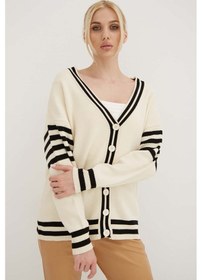 Resim Fashion Friends Bayan Hırka 24k0511k1 Ekru Ekru 