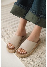 Resim Grey Süet Bej Kadın Terlik Çok Renkli 