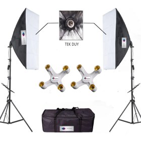Resim Deyatech 4 Duylu Ürün ve Vlog Çekimleri Için Softbox 50 x 70 cm 
