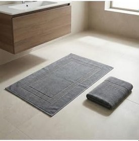 Resim 2'li%100 Pamuk Ayak Havlusu | Yumuşak Dokulu, Yüksek Emicilik | 50x80 cm 2 adet 