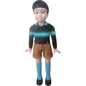 Resim Squid Game Yeni Karakter Chulsu Bebek Figürü 20 cm 