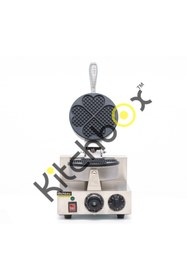Resim Kitchbox Ticari Endüstriyel Liege Kalp Waffle Makinesi 