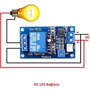 Resim Xh-m131 Ldr Işık Kontrollü Röle Modül DC 12V Gece Gündüz 
