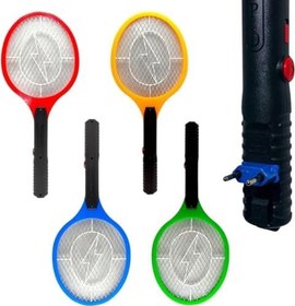 Resim Sinek Raketi Sivrisinek Öldürücü Raket, Aç-Kapa Düğmeli Elektrikli Sarjlı Sinek Raketi, Güvenli Kullanım 