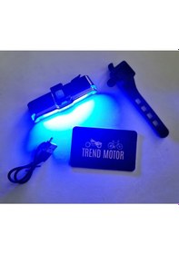 Resim Polis Çakar Kırmızı Mavi Usb Şarjlı - Bisiklet 