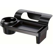 Resim Xuweiwei Dayanıklı Plastik Araç Cam Organizer Black Ayarlanabilir Çok Fonksiyonlu Tepsi 