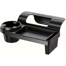 Resim Xuweiwei Dayanıklı Plastik Araç Cam Organizer Black Ayarlanabilir Çok Fonksiyonlu Tepsi 