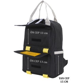 Resim Case Club Kadın Sırt Çantası Yandan Cepli Su Geçirmmez Kumaş Siyah 