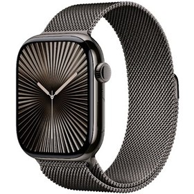 Resim Apple Watch Series 10 GPS + Cellular 46mm Titanium Kasa Akıllı Saat 