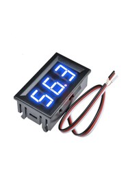 Resim TLS Robotik 0.56 Inç 0-30v 3 Kablolu Led Dijital Mavi Göstergeli Voltmetre 