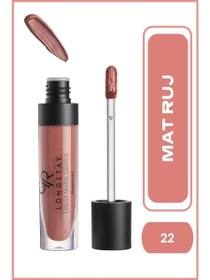 Resim Golden rose longstay liquid matte lipstick no: 22 brown - likit mat ruj 