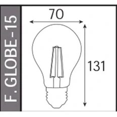 Resim Horoz 15W-112W Rustik LED Ampul Beyaz Işık 1750 Lümen E27 Duylu Dekoratif Ampul Flamanlı 