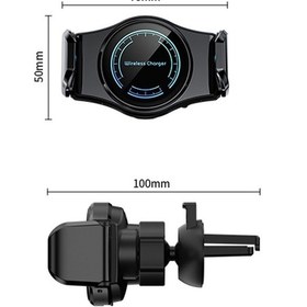 Resim Sones 15w Mini Araç Kablosuz Şarj Cihazı Telefon Akıllı Algılama Tutucu Altın 